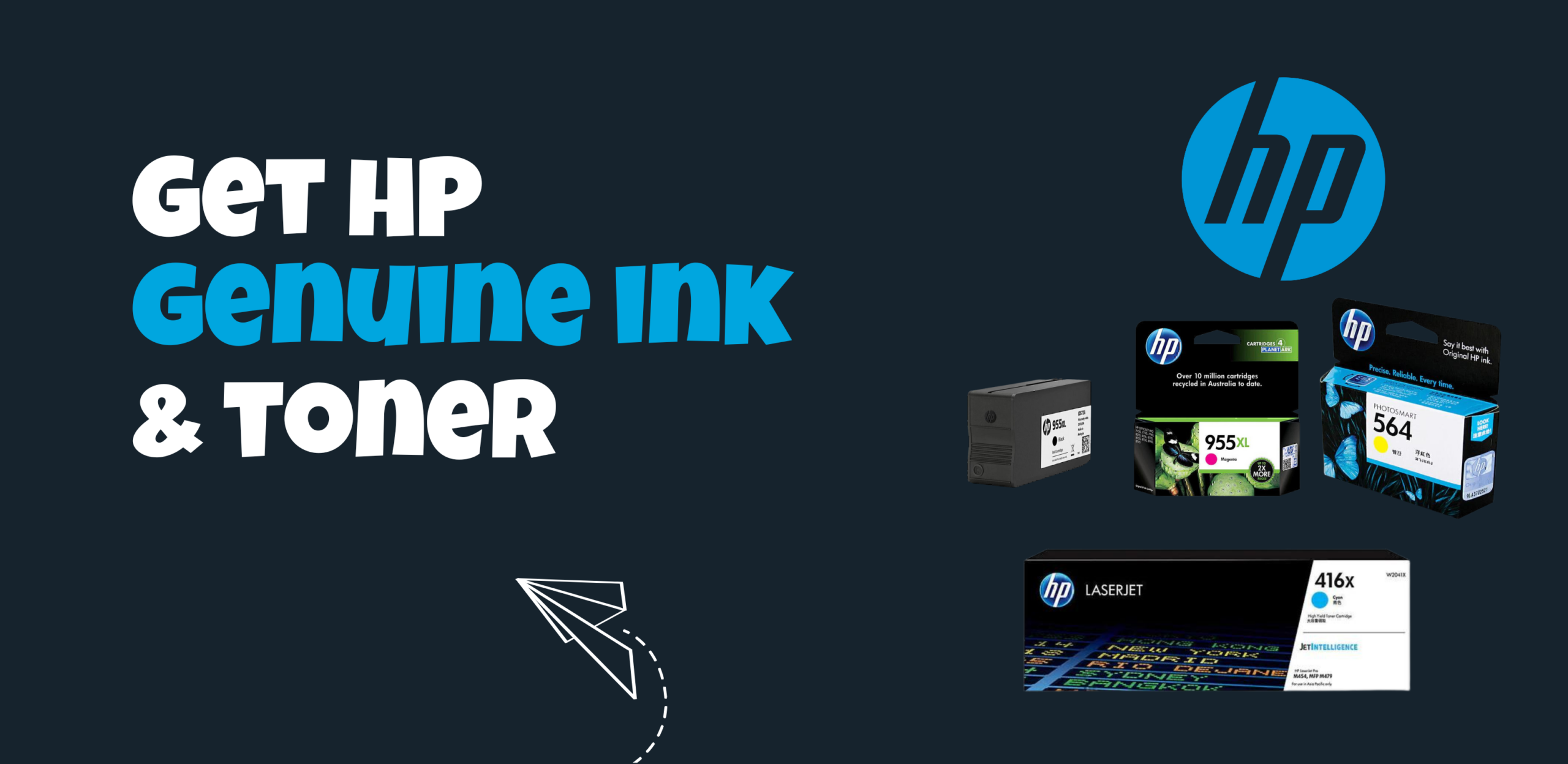 Genuine HP ink and toner