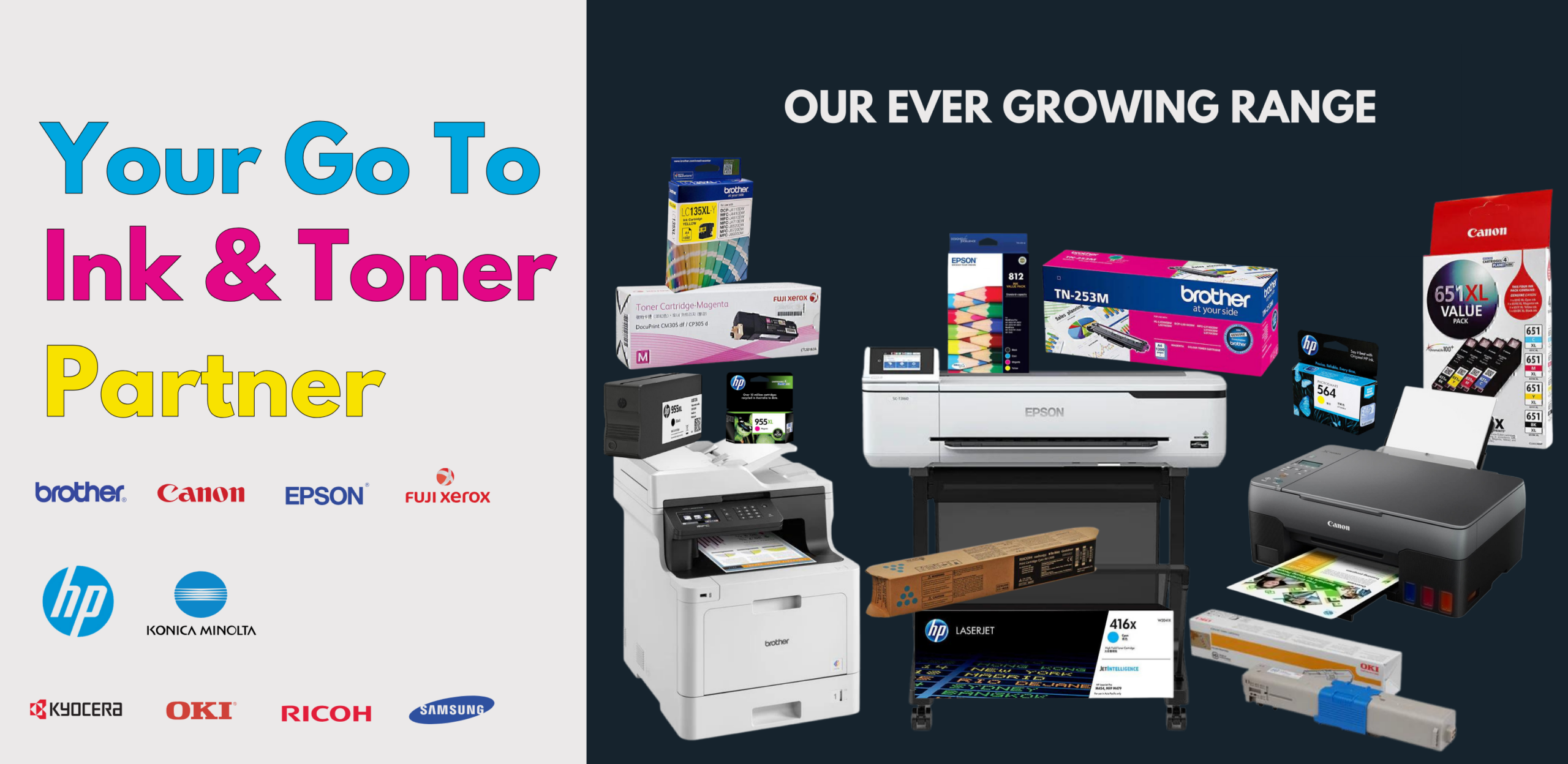 Ink and toner