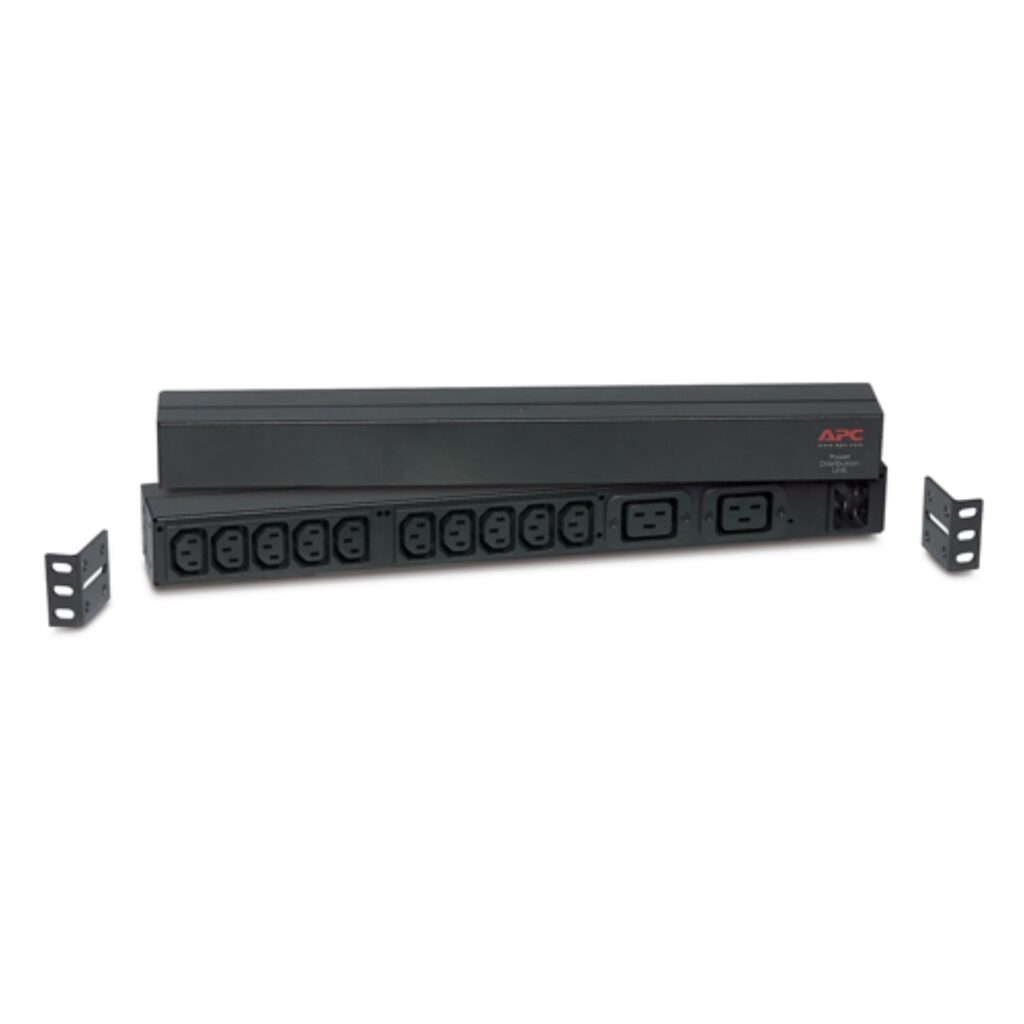 APC Basic Rack PDU, 1U, 230V/16A Input, 2x IEC C19 & 10x IEC C13 Outlets